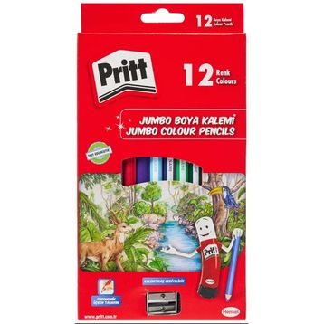 Pritt 12'li Jumbo Kuru Boya Kalemi