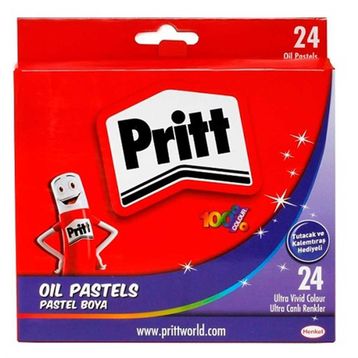 Pritt 24 Renk Çantalı Pastel