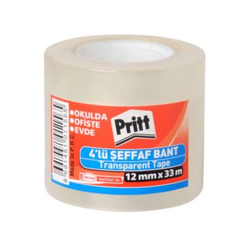 Pritt Shrink 4'lü Şeffaf Bant