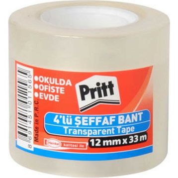Pritt Shrink 4'lü Şeffaf Bant