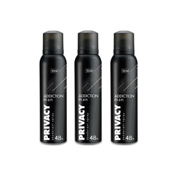 Privacy Man Addiction 3x150 ml Deodorant