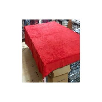 Prizma Bianca 150x200 cm Kırmızı Eskitme Desen Kaymaz Latex Taban Halı
