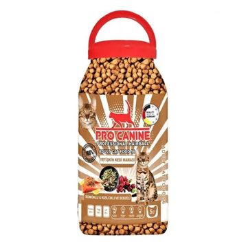 Pro Canine Professional Hairball Somonlu -Kızılcıklı Sebzeli Yetişkin 5 lt Kedi Maması