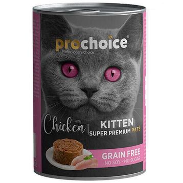 Pro Choice 400 gr Kitten Chicken Tavuk Etli Tahılsız Yavru Kedi Konservesi