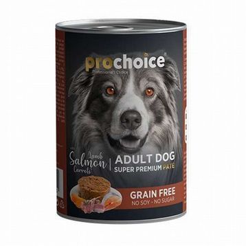 Pro Choice Adult 24x400 gr Kuzu Somon ve Havuçlu Köpek Konservesi