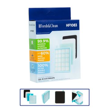 Pro Fresh & Clean Philips Fc 8632/01 Powerpro Active Uyumlu Hepa Filtre Seti
