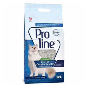 Pro Line 10 lt Süper Topaklanan İnce Taneli Parfümsüz Bentonit Kedi Kumu