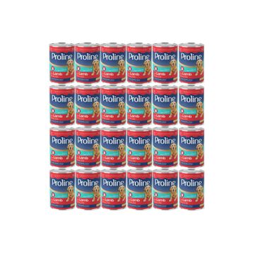 Pro Line 24x400 gr Kuzu Etli Yetişkin Köpek Konservesi