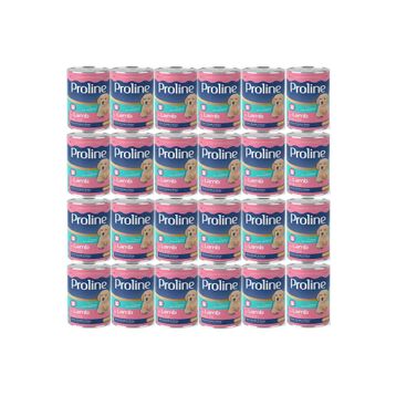 Pro Line 24x400 gr Kuzu Etli Yetişkin Köpek Konservesi