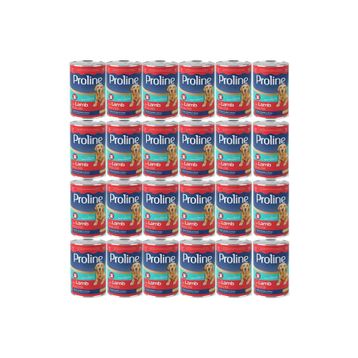 Pro Line 24x400 gr Kuzu Etli Yetişkin Köpek Konservesi