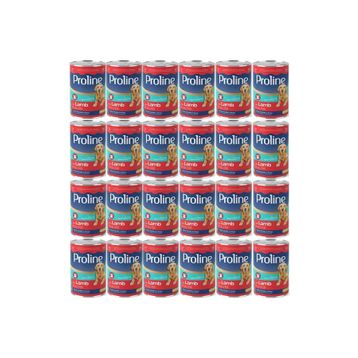 Pro Line 24x400 gr Kuzu Etli Yetişkin Köpek Konservesi