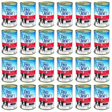 Pro Line 24x415 gr Kuzulu Et Parçacıklı Köpek Konservesi