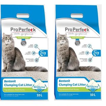 Pro Perfeck Marsilya Sabunu Kokulu Bentonit 2x10 lt Kedi Kumu