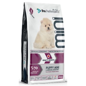 Pro Performance 2 kg Kuzulu ve Yaban Mersinli Küçük Irk Yavru Köpek Maması