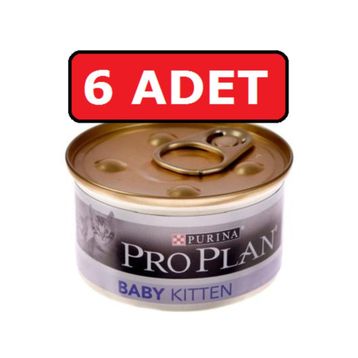 Pro Plan 85 gr 6 Adet Baby Kitten Tavuklu Kedi Konserve Maması