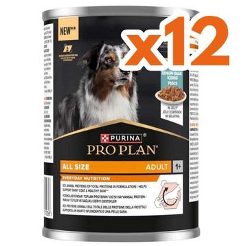Pro Plan Adult Jelly Fish Balıklı 12x400 gr Köpek Konservesi