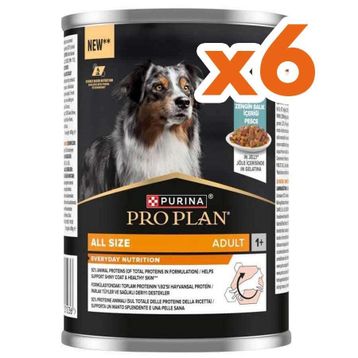 Pro Plan Adult Jelly Fish Balıklı 6x400 gr Köpek Konservesi