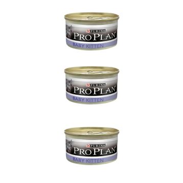 Pro Plan Baby Cat Tavuklu Konserve Yaş 3x85 gr Kedi Mama
