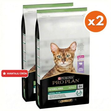 Pro Plan Kısırlaştırılmış Hindi Etli 2x10 kg Kedi Maması