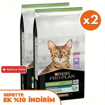Pro Plan Kısırlaştırılmış Hindi Etli 2x10 kg Kedi Maması