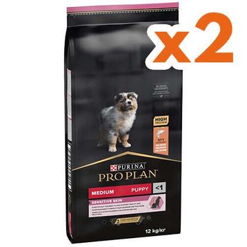 Pro Plan Medium Orta Irk Somonlu 2x12 kg Yavru Köpek Maması