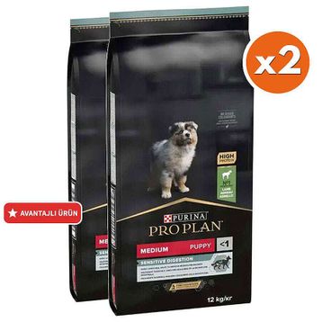Pro Plan Medium Puppy Kuzu Etli 2x12 kg Yavru Köpek Maması