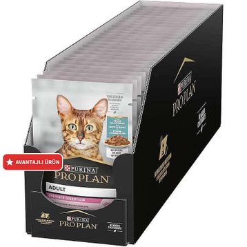 Pro Plan Pouch Delicate Sos İçinde Okyanus Balıklı 26x85 gr Kedi Yaş Maması