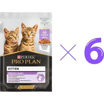 Pro Plan Pouch Sos İçinde Hindili 6x85 gr Yavru Kedi Konservesi