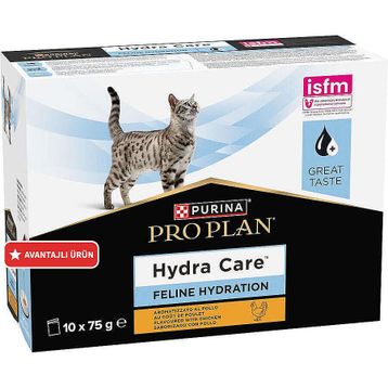 Pro Plan Pouch Tavuk Etli Feline Hydra Care 10x75 gr Kedi Yaş Maması