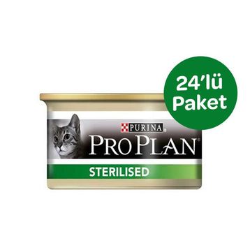 Pro Plan Somonlu ve Tuna Balıklı 24x85 gr Kısırlaştırılmış Kedi Konservesi