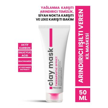 Procsin Arıdındırıcı Işıltı Veren 50 ml Kil Maskesi