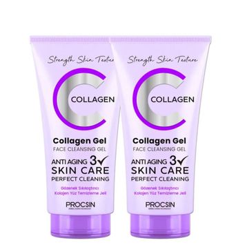 Procsin Gözenek Sıkılaştırıcı Kolajen 2x125 ml Yüz Temizleme Jeli