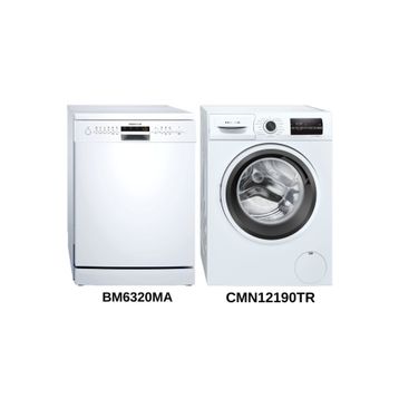 Profilo CMN12190TR Çamaşır Makinesi + BM6320MA Bulaşık Makinesi