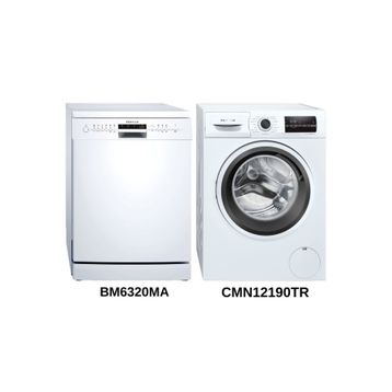 Profilo CMN12190TR Çamaşır Makinesi + BM6320MA Bulaşık Makinesi