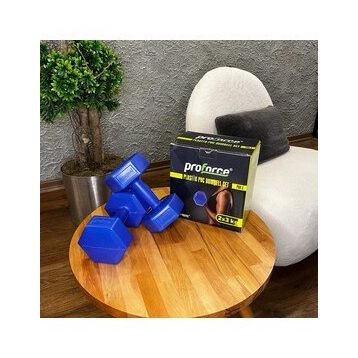 Proforce 2x3 kg Mavi Plastik Dambıl Seti