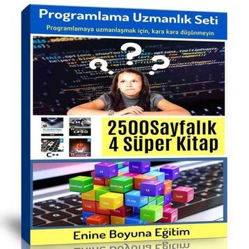 Programlama Uzmanlık Eğitim Seti 4 Süper Kitap Enine Boyuna Eğitim