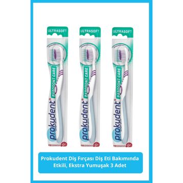 Prokudent Diş Eti Bakımında Etkili Ekstra Yumuşak 1'li 3 Adet Diş Fırçası