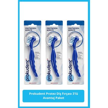 Prokudent Protez 1'li 3 Adet Diş Fırçası