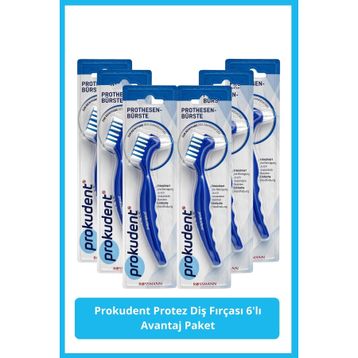 Prokudent Protez 1'li 6 Adet Diş Fırçası