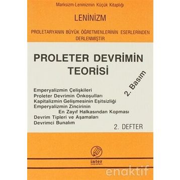 PROLETER DEVRIMIN TEORISI (2. DEFTER) - KOMISYON