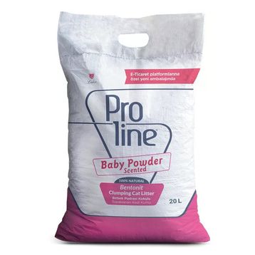 Proline 20 lt Bebek Pudrası Kokulu Topaklanan Doğal Kedi Kumu