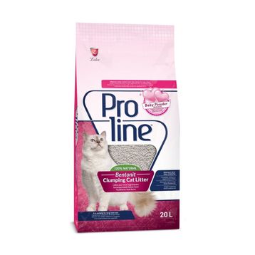 Proline 20 lt Bebek Pudrası Kokulu Topaklanan Doğal Kedi Kumu