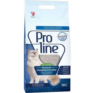 Proline 20 lt Doğal Unscented Topaklanan Kokusuz Kedi Kumu