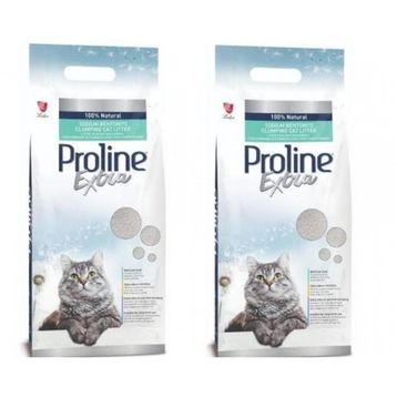 Proline 2x10 lt Extra Sodium Kokusuz Topaklanan İnce Taneli Kedi Kumu
