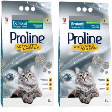 Proline 2x5 L Aktif Karbonlu Topaklanan Kedi Kumu