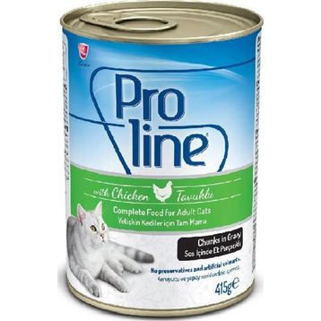 Proline 395 gr Tavuk Etli ve Ciğerli Pate Et Parçalı Kedi Konservesi