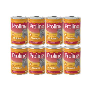 Proline 8x400 gr Tavuklu Yetişkin Kedi Konservesi