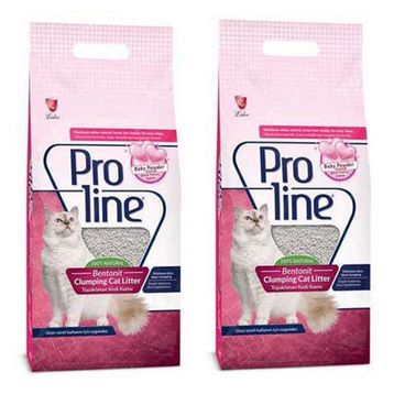 Proline Baby Powder Parfüm Kokulu 2x10 L Kedi Kumu