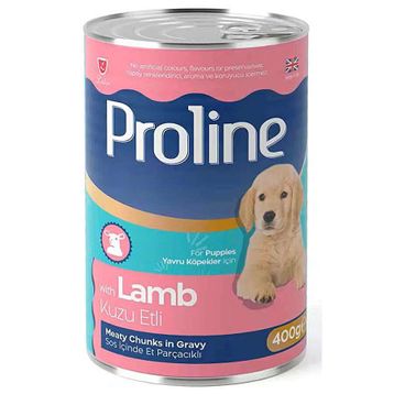 Proline Puppy Kuzu Etli Soslu Et Parçalı 400 gr Yavru Köpek Konservesi
