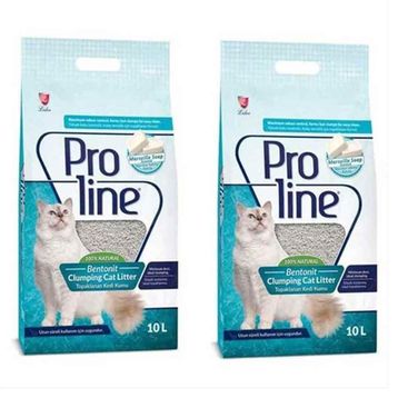 Proline Topaklaşan Kokusuz 2x10 L Kedi Kumu